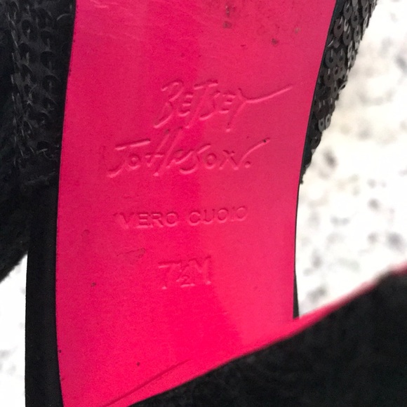 Betsey Johnson designer sparkly heels - Picture 5 of 7